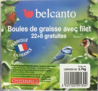 Boules de graisse avec filet