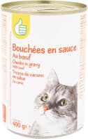 Bouchées en sauce au boeuf