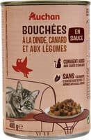 Bouchées en sauce à la dinde, au canard et aux légumes