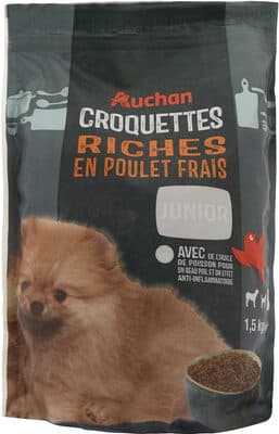 Croquette chiot riche en poulet frais