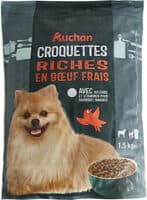 Chien petit croquette riche en boeuf frais