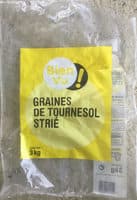 Graines de tournesol strié