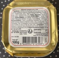 Pâtée au boeuf