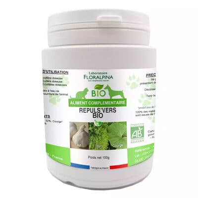 Répuls'VERS Bio 100g pour chien et chat