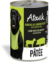 Pâtée pour chien - Agneau au Jambon italien avec haricots verts