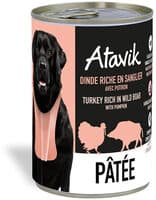 Pâtée pour chien - Dinde riche en Sanglier avec potiron