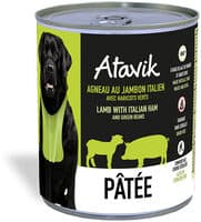 Pâtée pour chien - Agneau au Jambon italien avec haricots verts