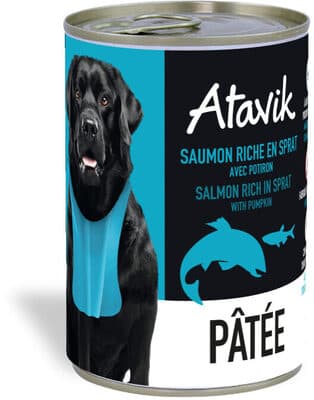 Pâtée pour chien - Saumon riche en Sprat
