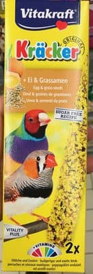 Original Kräcker Oeuf & Graines de graminées Perruches et Oiseaux Exotiques