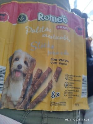 Palitos masticables de vaca