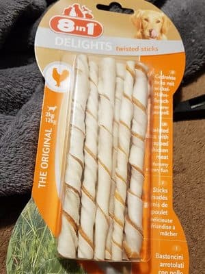 8in1 - Friandises Twisted Delights Stick Poulet Pour Chien- X10