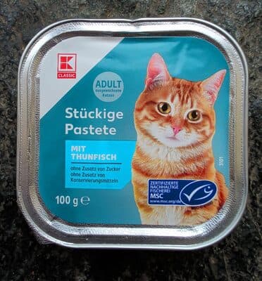 Stückige Pastete mit Thunfisch