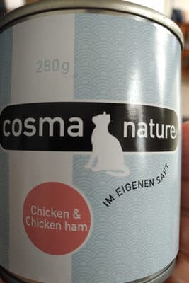Cosma nature poulet et jambon de poulet