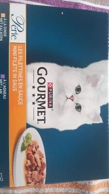 Gourmet Perle Mini Filets Kattenvoer nat met Kalkoen, Eend, Tonijn en Lam