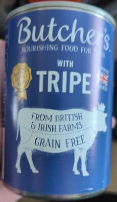 Butcher's nourishing food for dog's with tripe