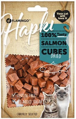 Snack para gatos Hapki taquitos de salmón 85 g