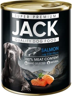 Jack canned dog food salmon 800g