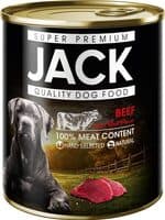Jack canned dog food beef 800g