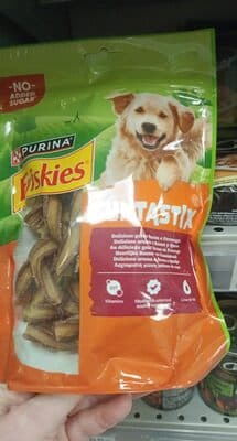 Friskies tiras de bacon y queso para perros