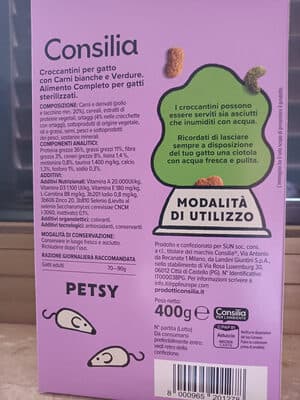 croccantini per gatti sterlizzati carni bianche verdure