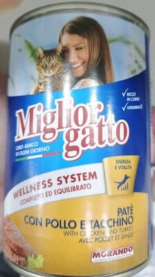 Miglior Gatto Patè con pollo E Tacchino