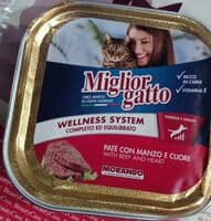 Miglior gatto paté con manzo e cuore