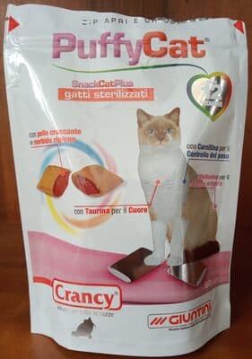Puffy Cat snack: cat plus, gatti sterilizzati