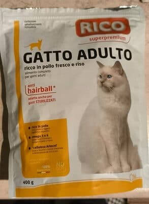 Cibo per gatto adulto a base di pollo e riso
