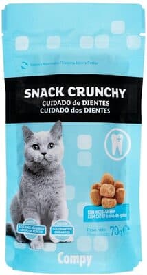 Snack gato crunchy con hierba gatera cuidado de dientes