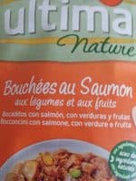 Ultima nature bouchées au saumon aux légumes et aux fruits