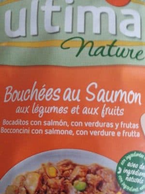 Ultima nature bouchées au saumon aux légumes et aux fruits