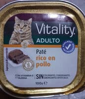 Vitality Adulto  pate rico en pollo y buey