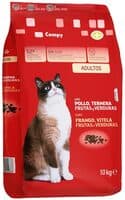 Comida gato adulto con pollo, ternera, frutas y verduras