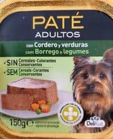 Paté para perros adultos con cordero y verduras