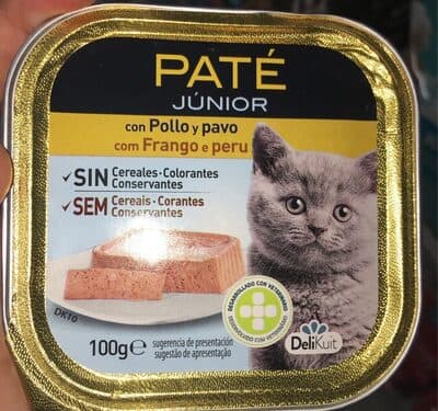 Paté junior con pollo y pavo