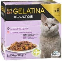 Bocaditos en gelatina gato adulto