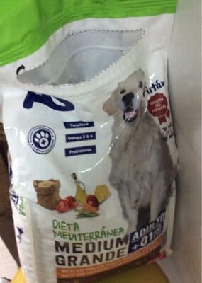 Dieta mediterránea comida para perro medium grande adulto