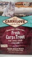 Fresh carp & trout for adult cats sterilized