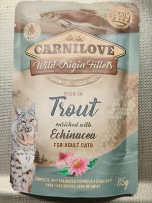 Rich in Trout enriched with echinacea for adult cats
