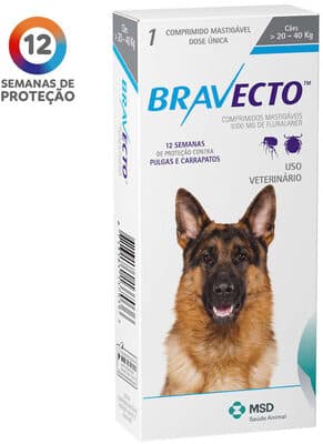 BRAVECTO 1000MG 20 ATE 40KG