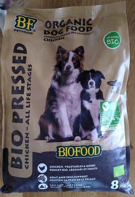 BIOFOOD pressed organic dog food for all ages and all dog breeds