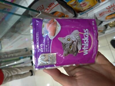 whiskas pouch with mackerel ikan kembung