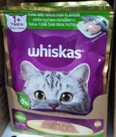 whiskas pouch tuna n white fish flavour 80 gr