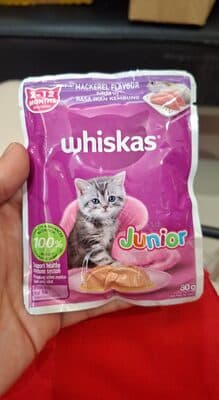 whiskas junior with mackerel 80 gr