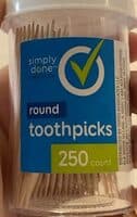 Round toothpicks