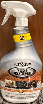 Rust Dissolver Gel Formula Spray
