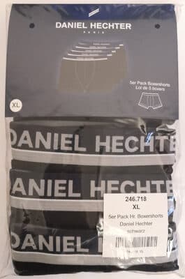 Daniel Hechter Boxershorts, schwarz, 5er Pack