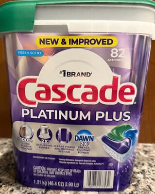 Platinum Plus Actionpacs Dishwasher Detergent