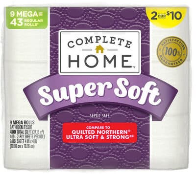 bath tissue - septic safe - mega rolls