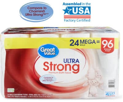 Ultra strong toilet paper